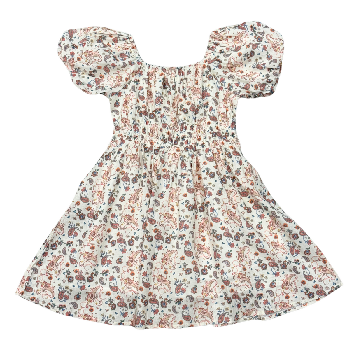 Peasant Bubble Sleeve Dress