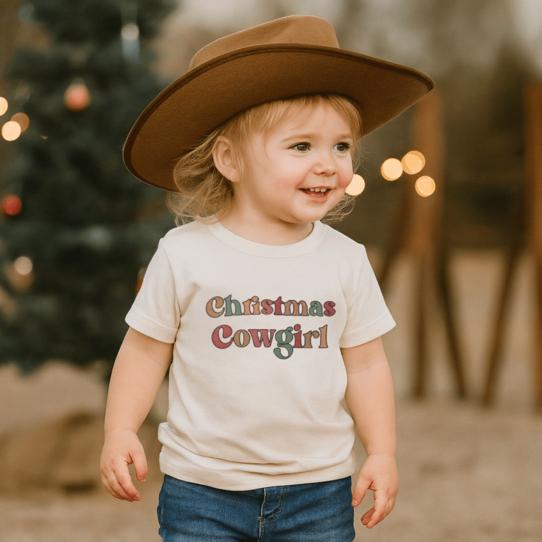 graphic tee | christmas cowgirl - HoneyBug