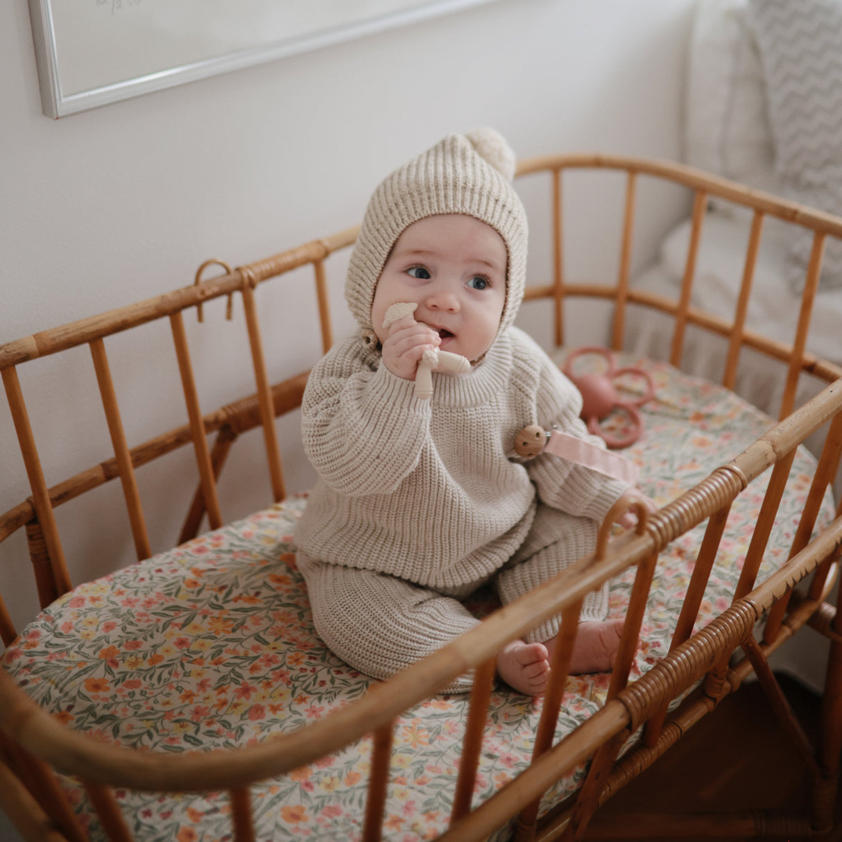 Lamb Figurine Teether - HoneyBug