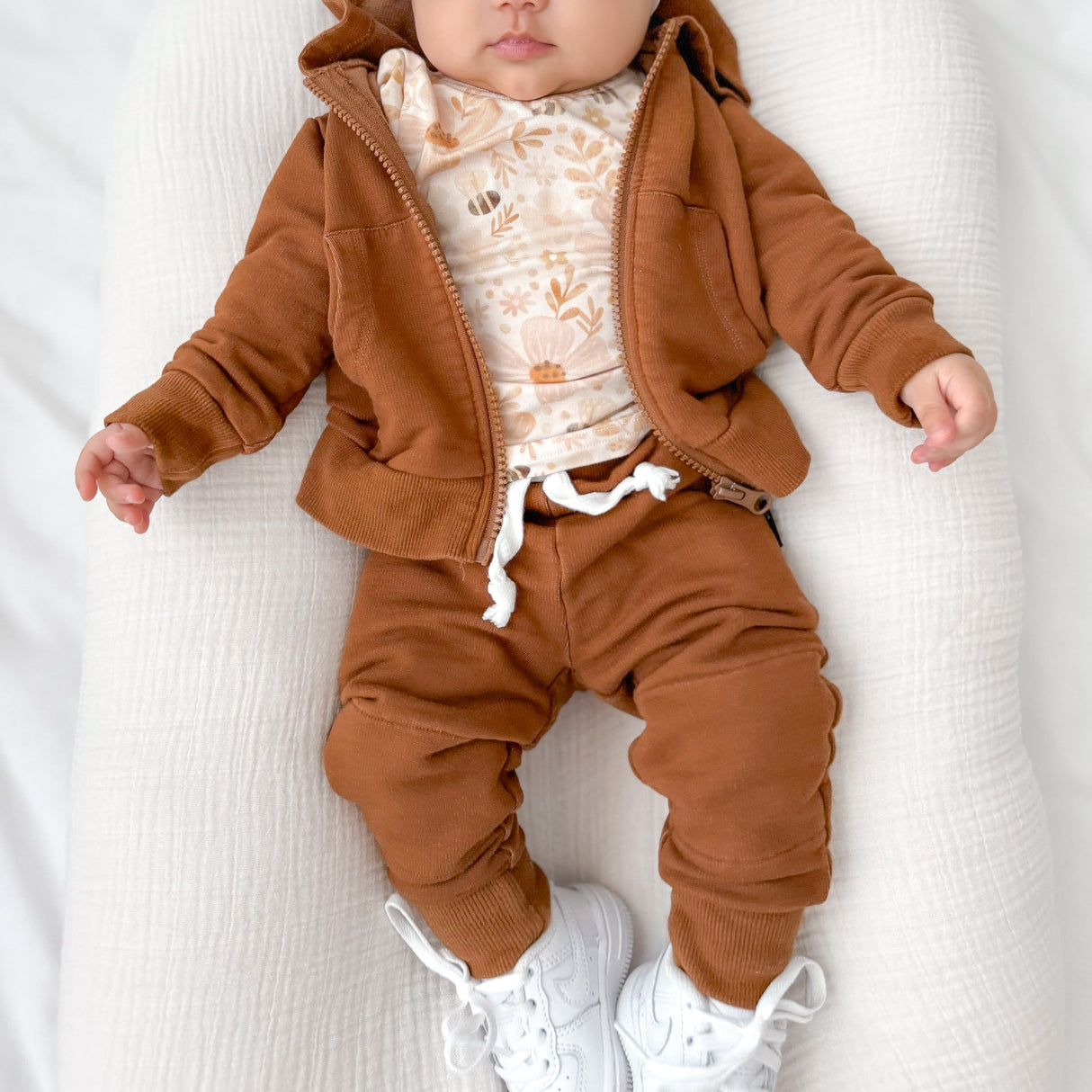 JOGGERS- Bark Bamboo French Terry - HoneyBug