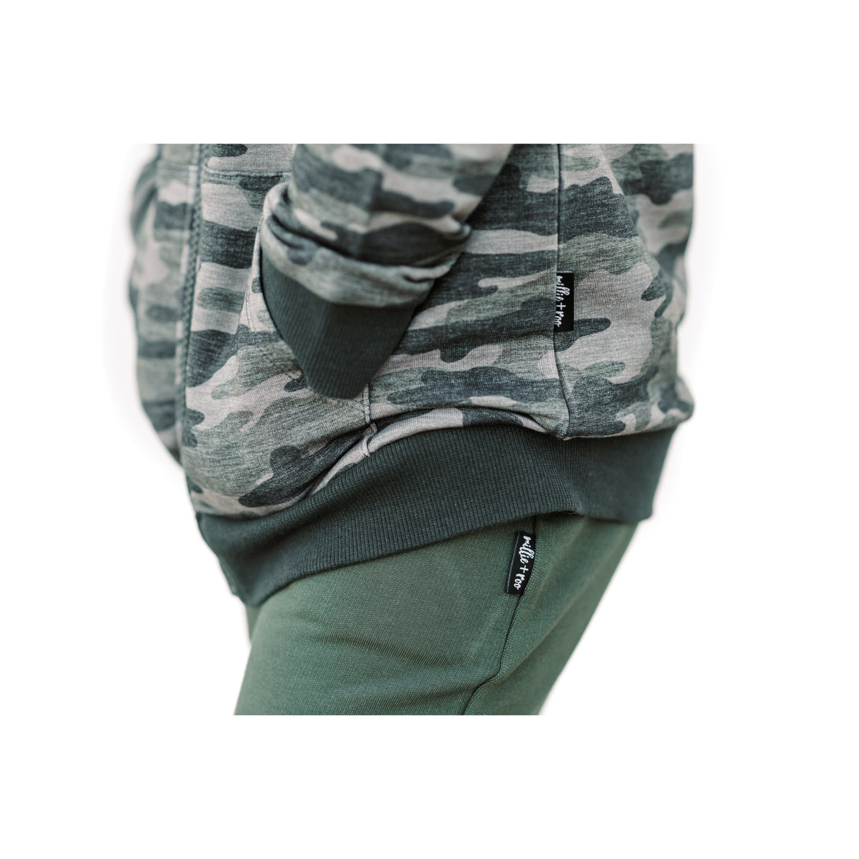 ZIP HOODIE- Chris Camo Bamboo French Terry - HoneyBug
