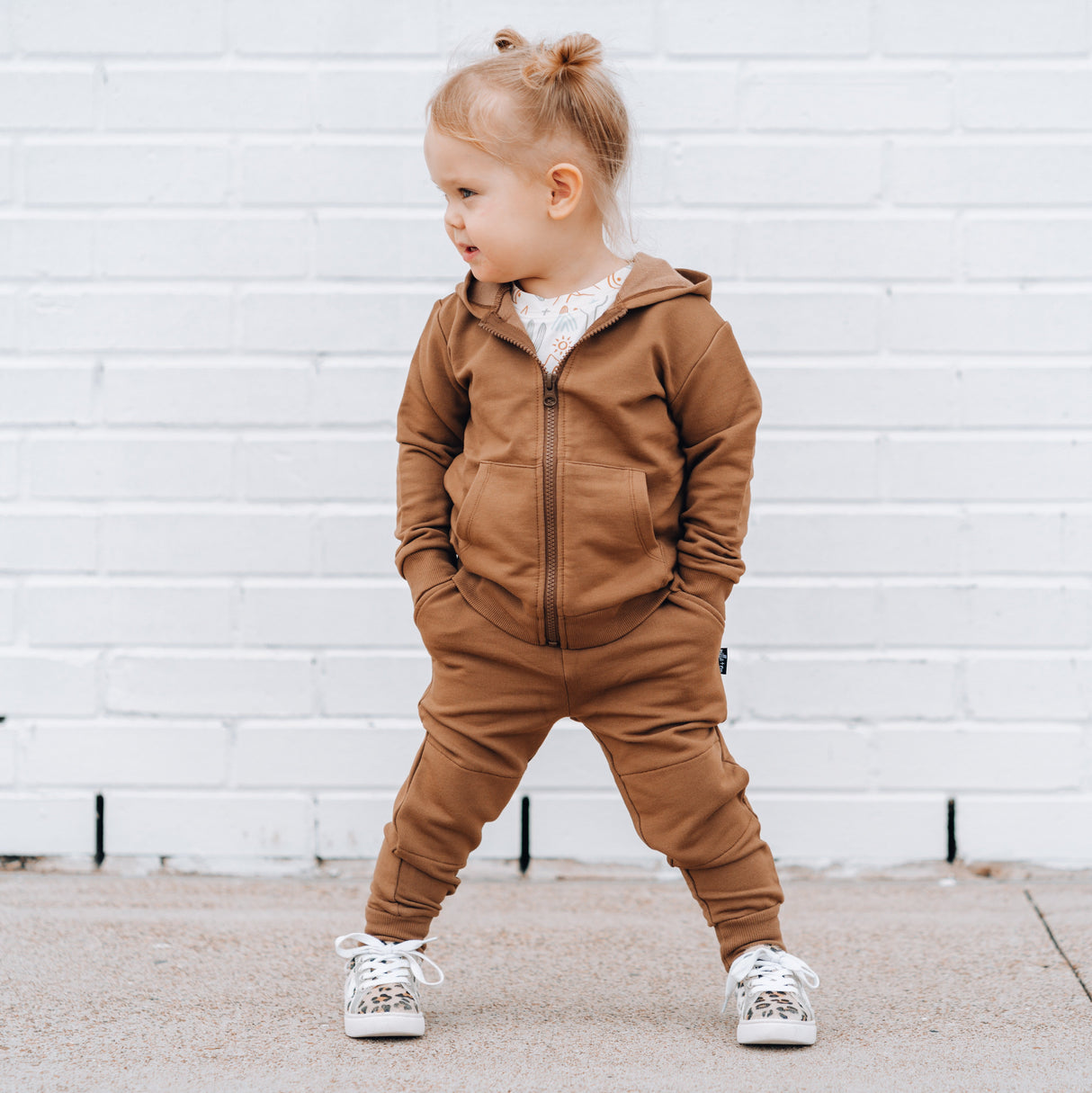JOGGERS- Bark Bamboo French Terry - HoneyBug