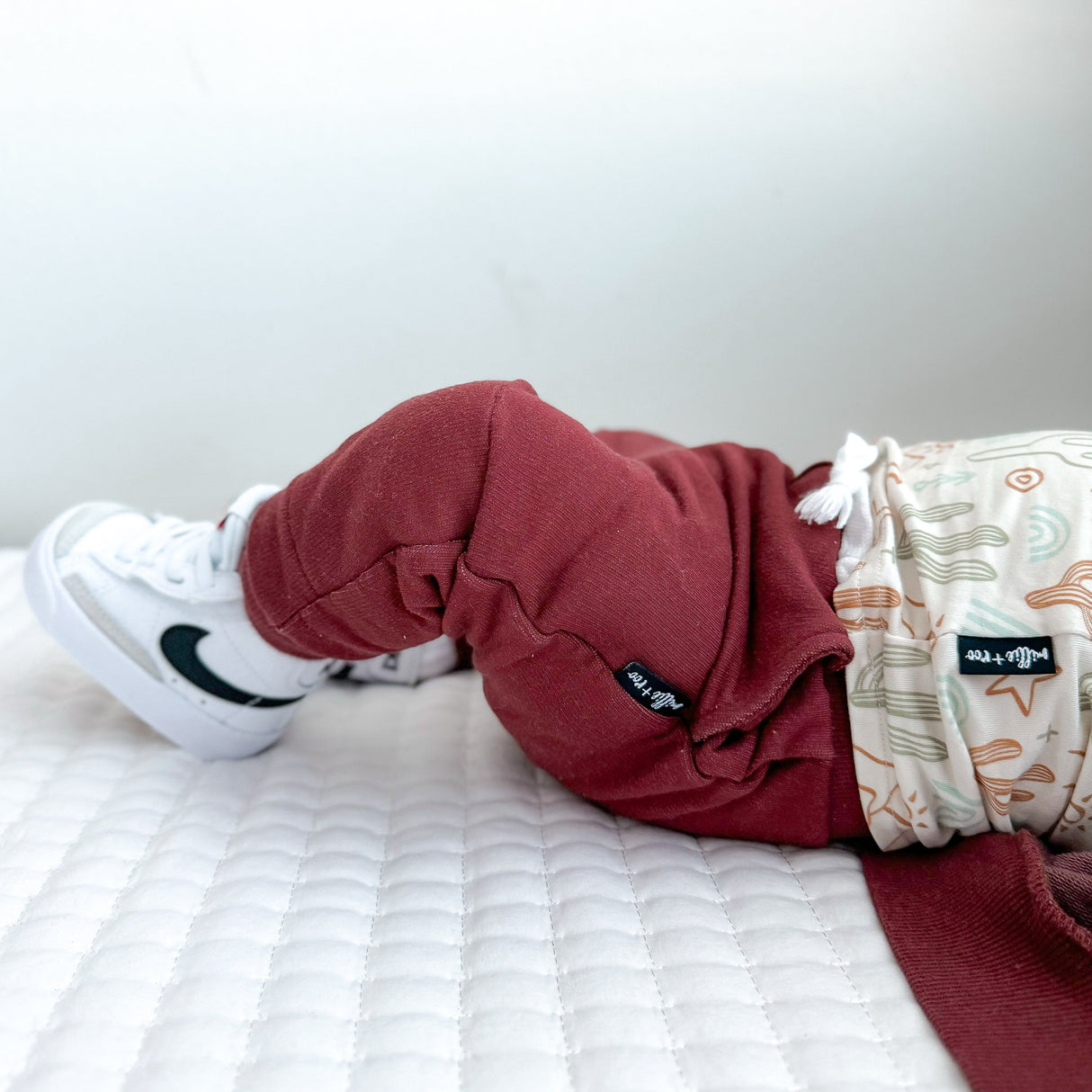 JOGGERS- Oxblood Bamboo French Terry - HoneyBug