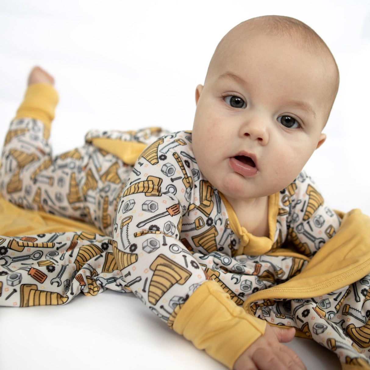 ZIP ROMPER- Tools - HoneyBug