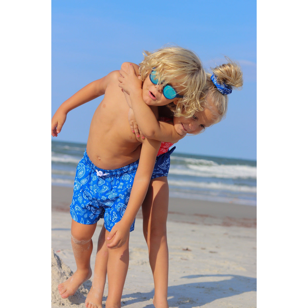 Blue Glory Trunks - HoneyBug