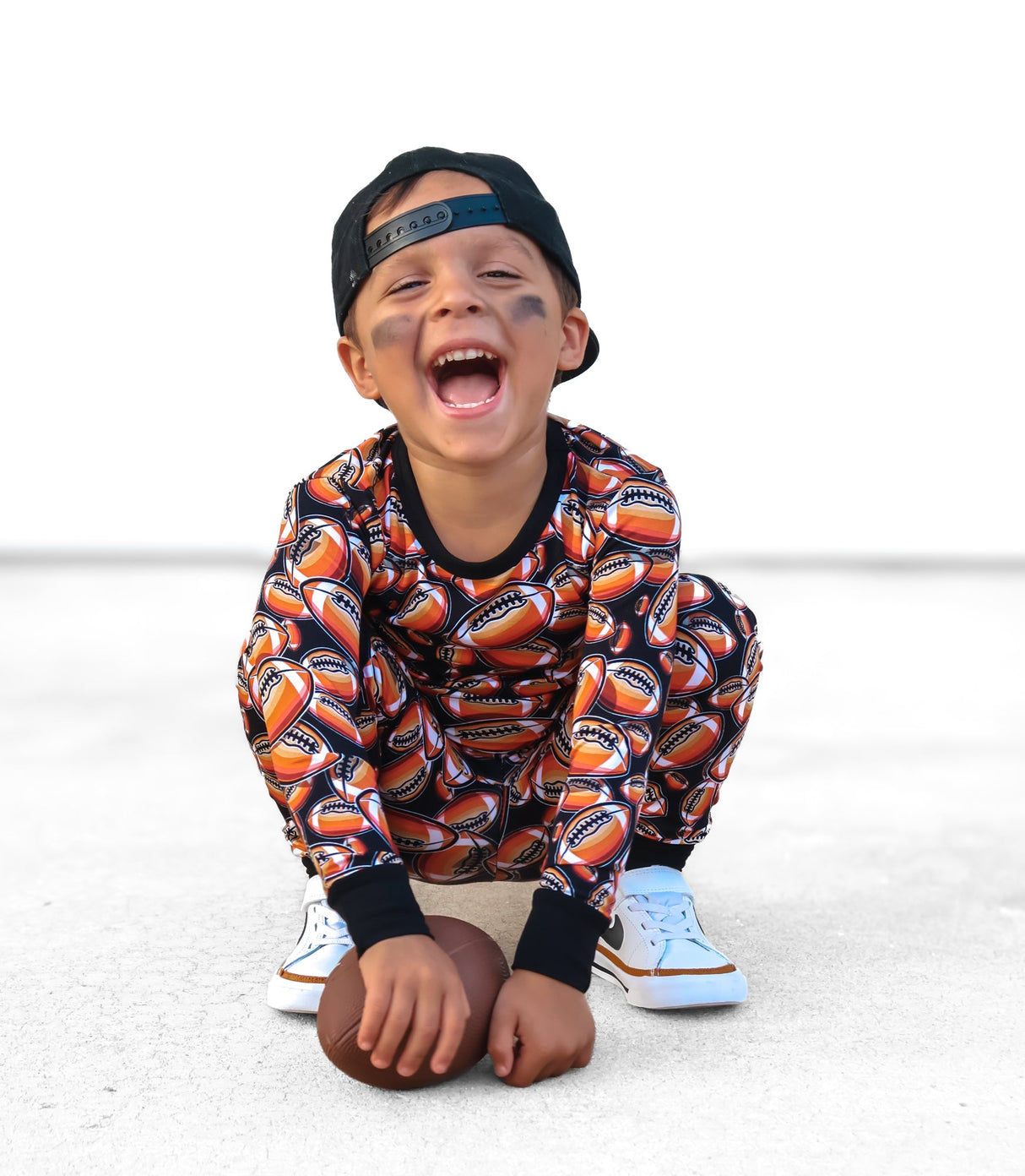 LONG SLEEVE 2 PIECE SETS- Football - HoneyBug