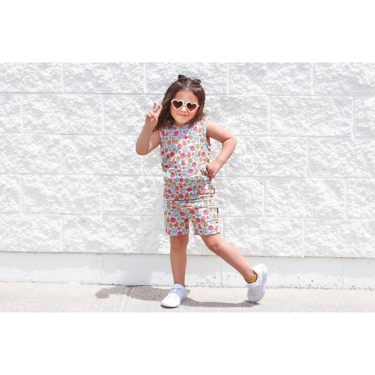 BAMBOO HOODIE TANK- Groovy Summer - HoneyBug