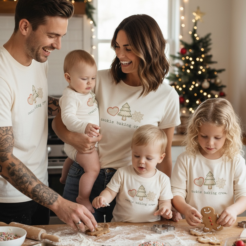 Cookie Baking Crew Organic Baby Bodysuit Long Sleeve