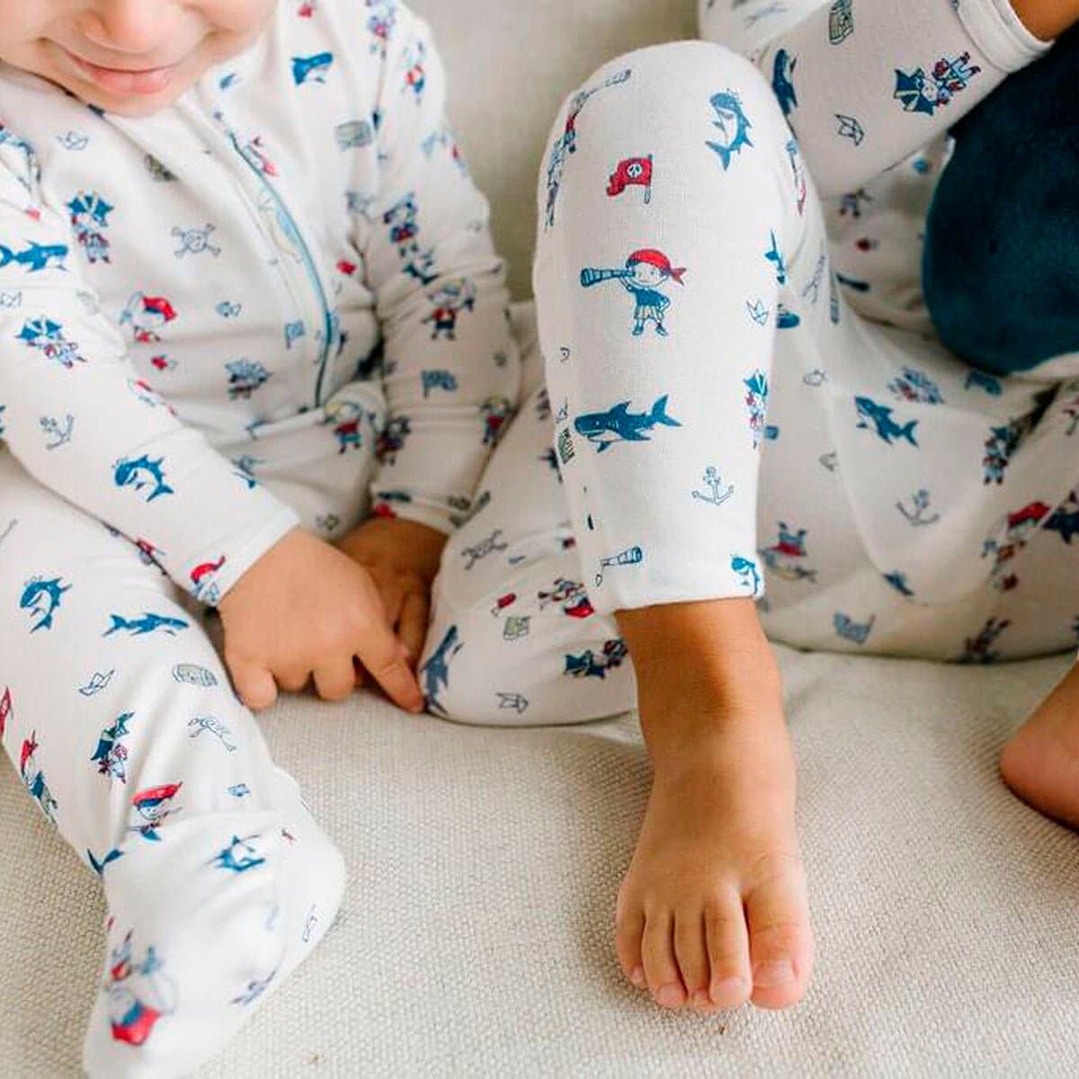 Pirate Bamboo Convertible Footie - HoneyBug