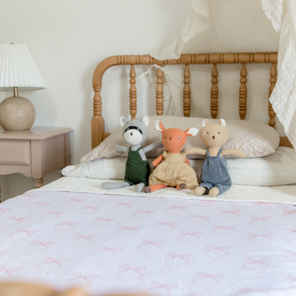 Ribbon Crib Quilted Blanket