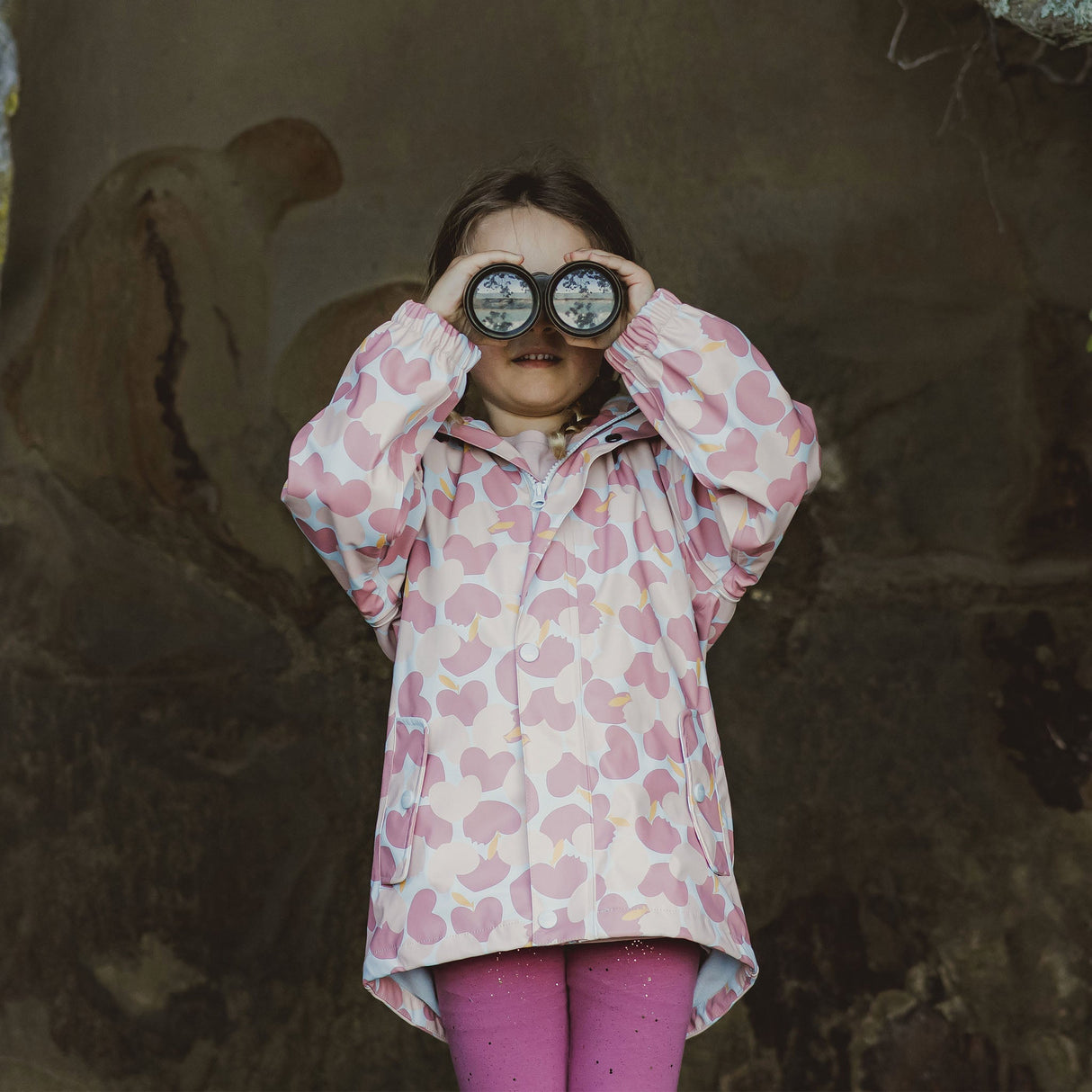 Apple Love Recycled Waterproof Raincoat - HoneyBug