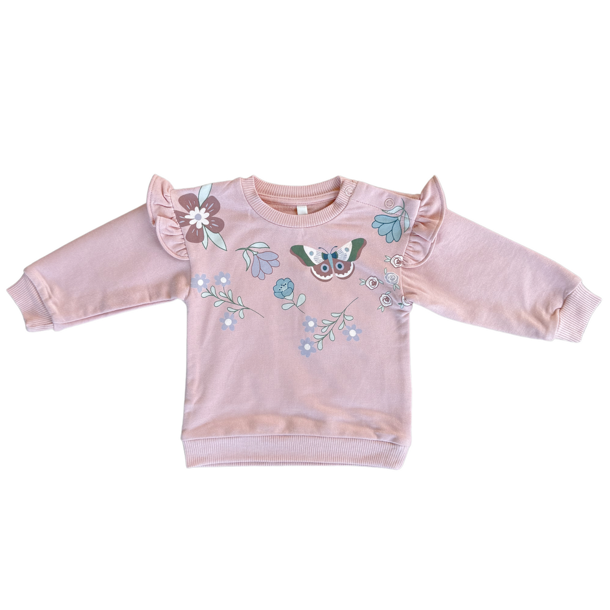 Ruffle Sweatshirt - HoneyBug
