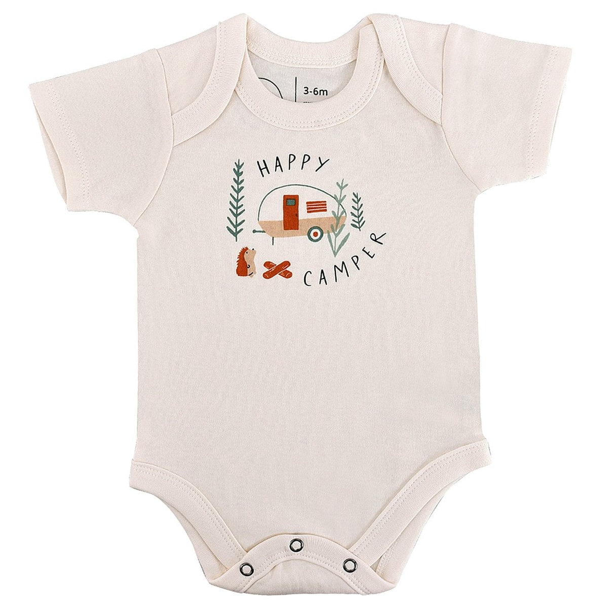 graphic bodysuit | happy camper - HoneyBug
