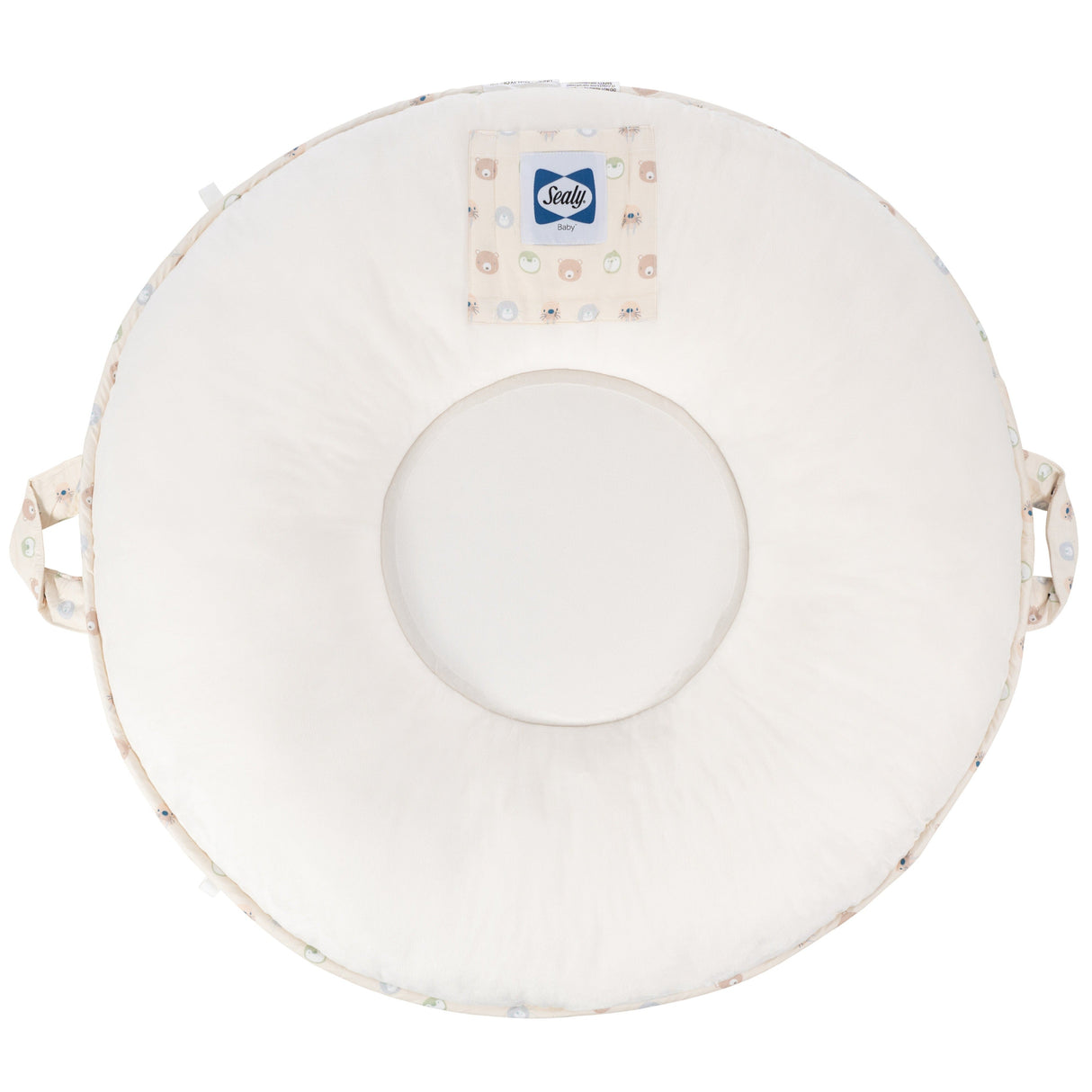 Sealy Children's Floor Cushion - Animal Faces and Beige - HoneyBug