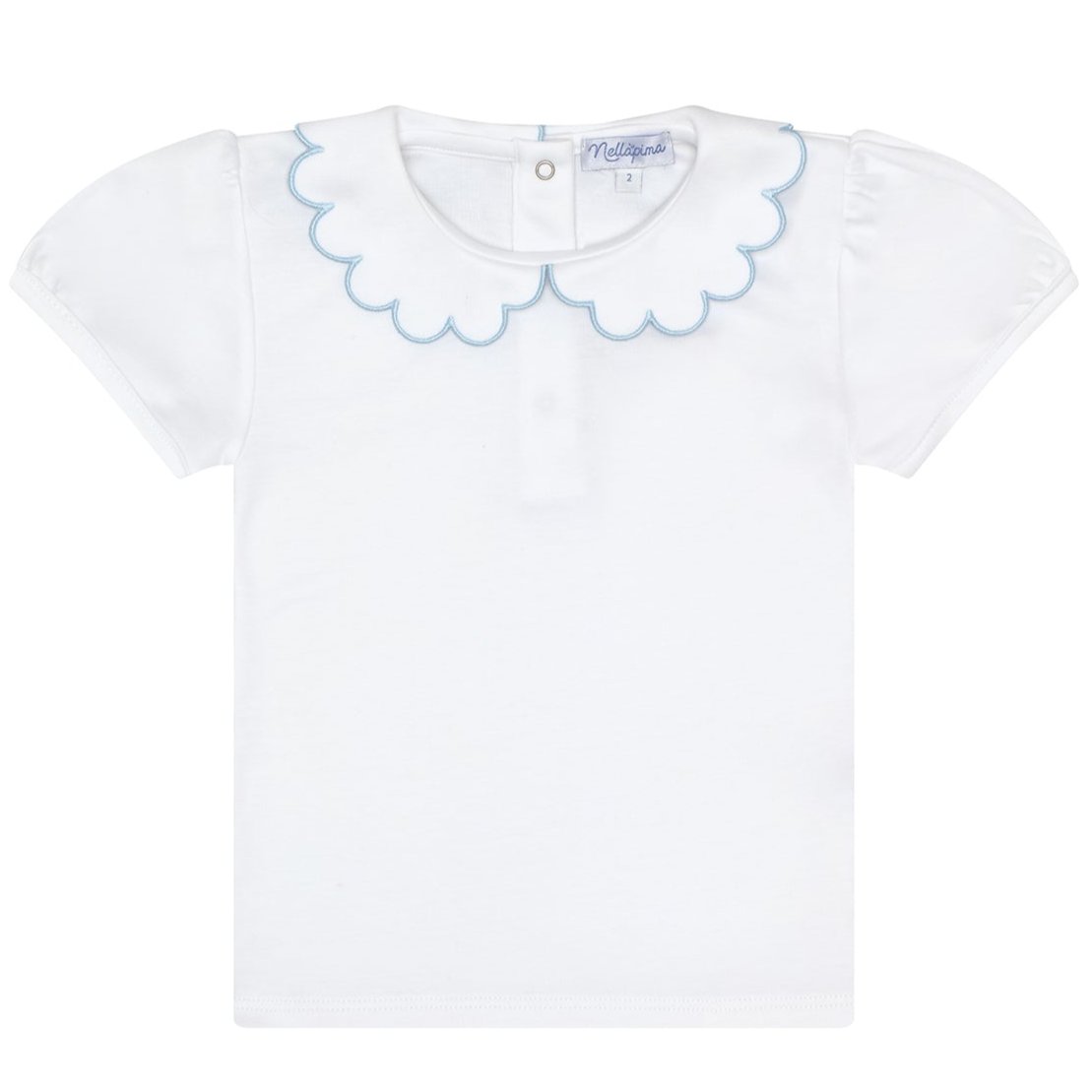 Nella Scallops Short Sleeve Tee - HoneyBug