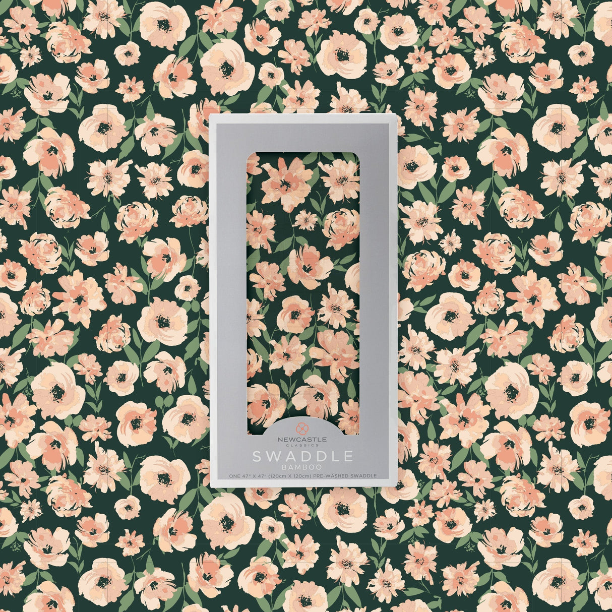 Canyon Sunset Flowers Bamboo Swaddle - HoneyBug