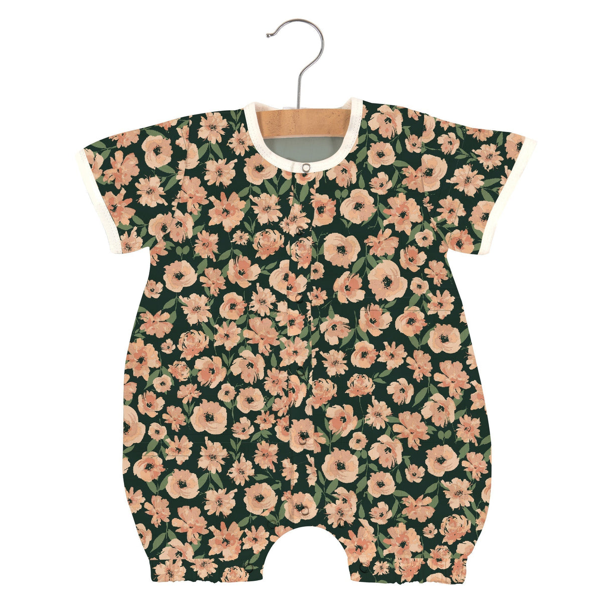 Canyon Sunset Flowers Bamboo Newcastle Mini Romper - HoneyBug