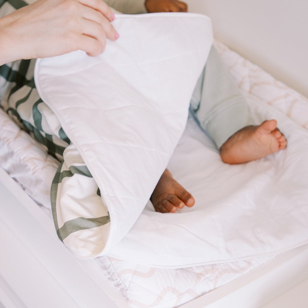 Sage Windowpane Blanket Sleeper - HoneyBug