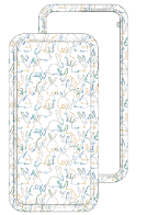 burp cloth | bunnies - HoneyBug