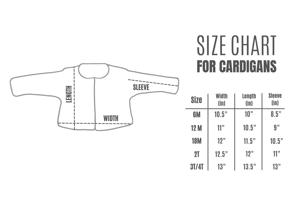 Lamb Cardigan, Ecru, Boys