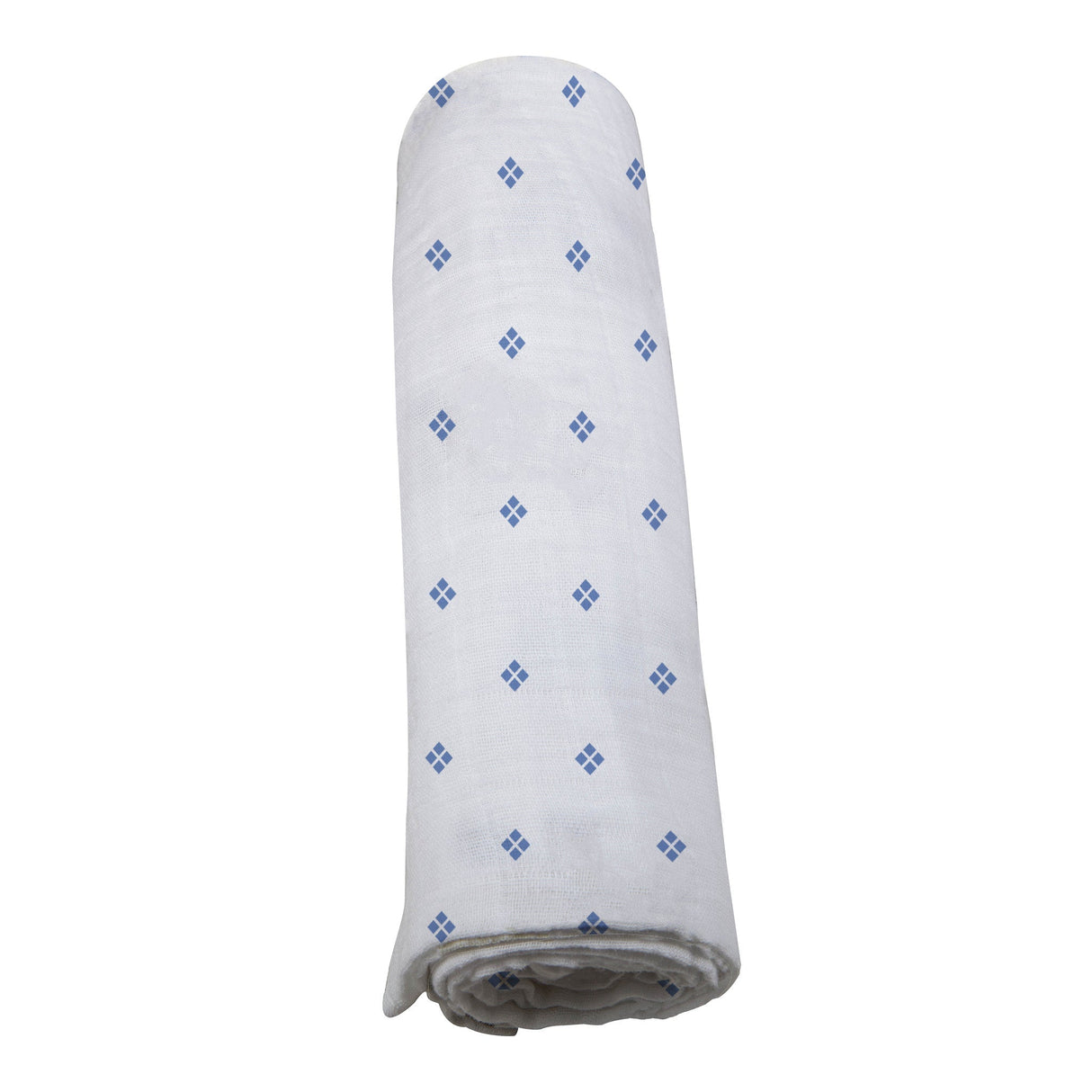 Periwinkle Diamond Polka Dot Swaddle - HoneyBug