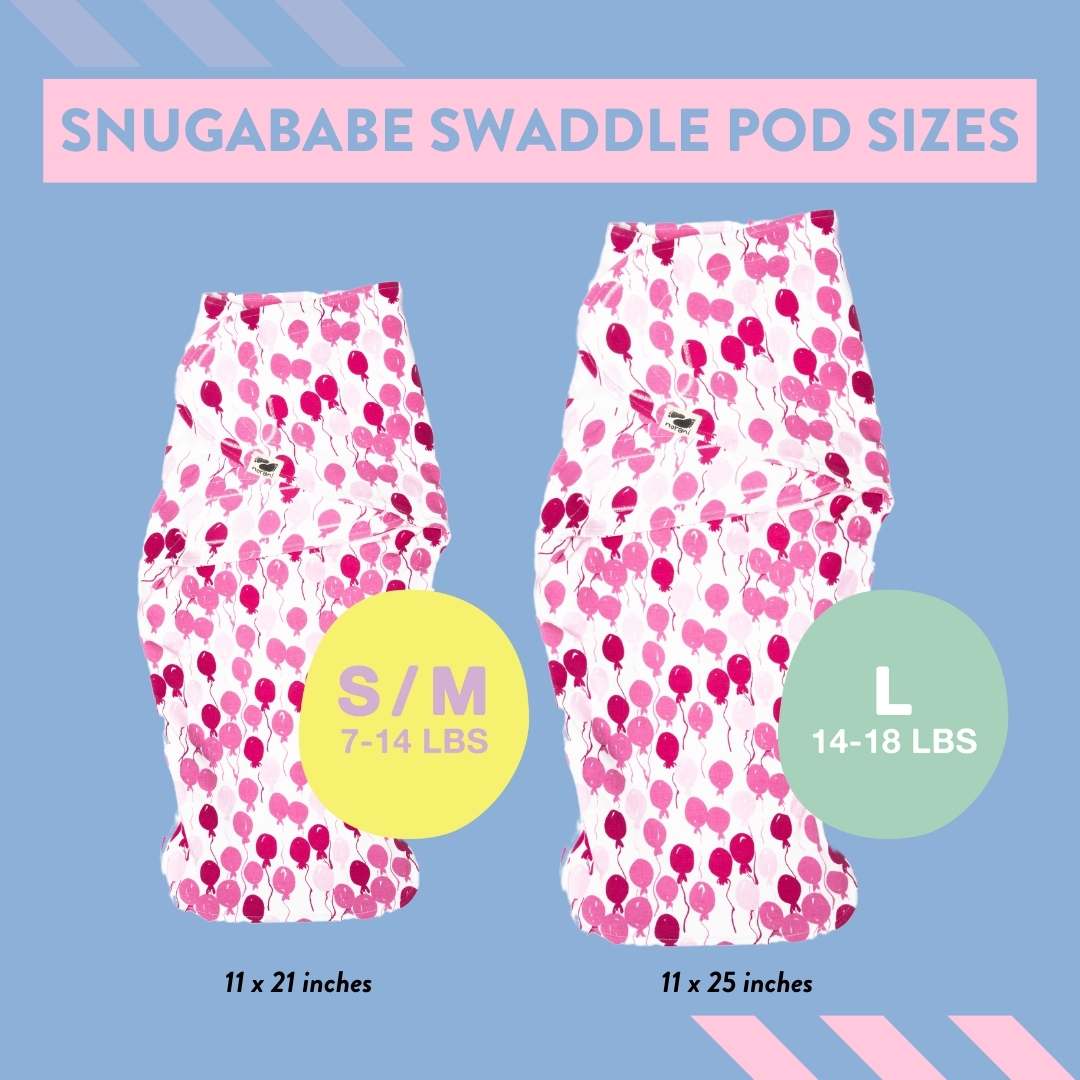 Snugababe Swaddle™ Sleep Pod - Pink Balloons