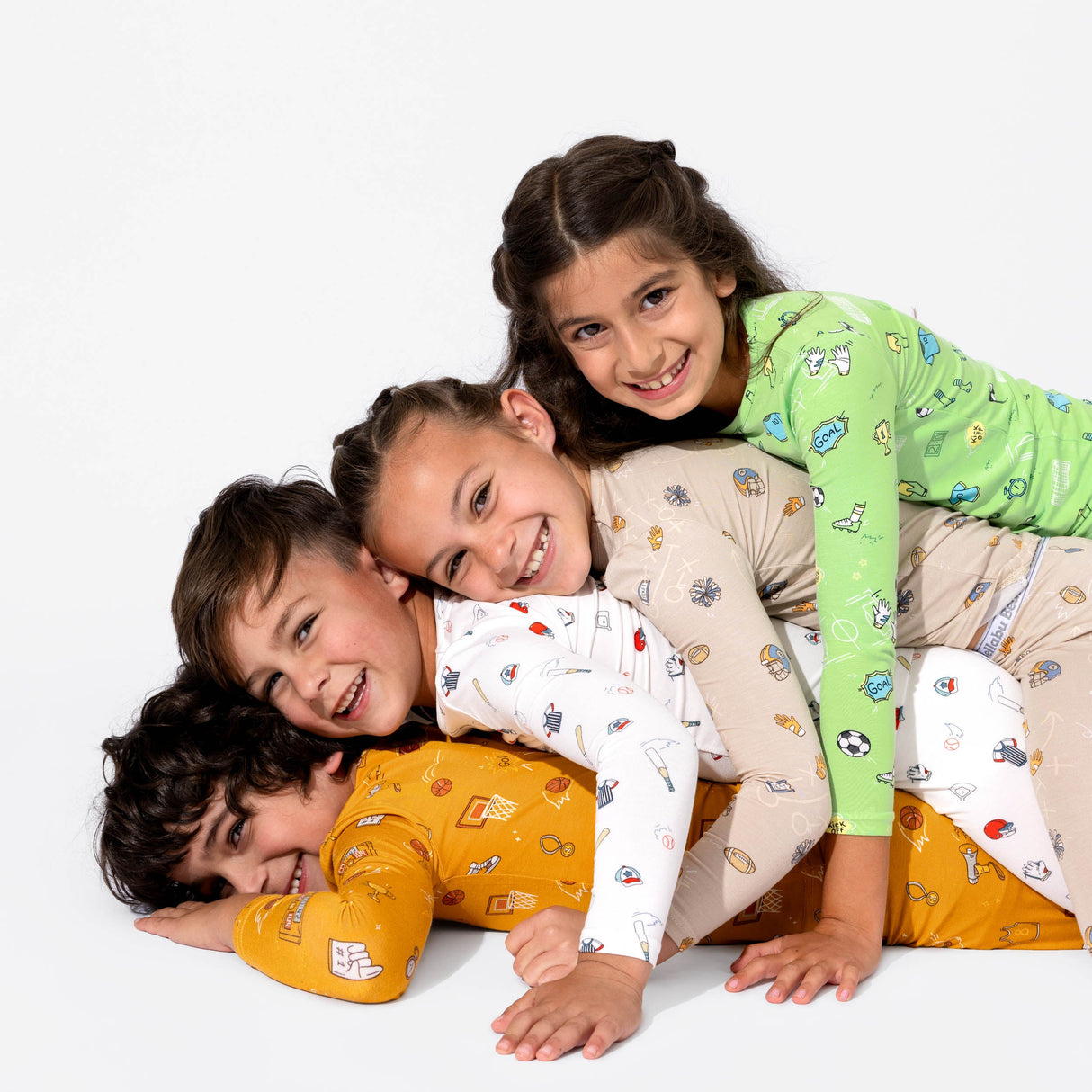 Basketball Bamboo Kids Pajamas - HoneyBug