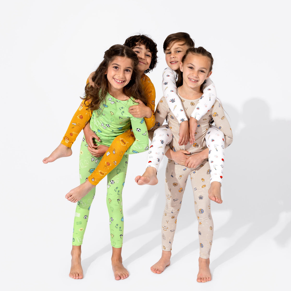 Basketball Bamboo Kids Pajamas - HoneyBug