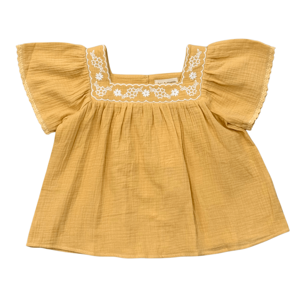 Square Neck Peasant Top