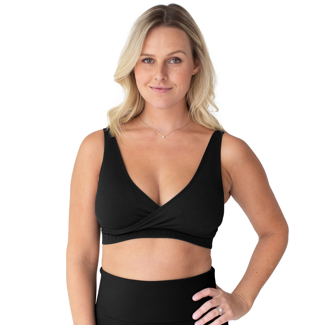 Sublime® Adjustable Crossover Nursing & Lounge Bra | Black - HoneyBug