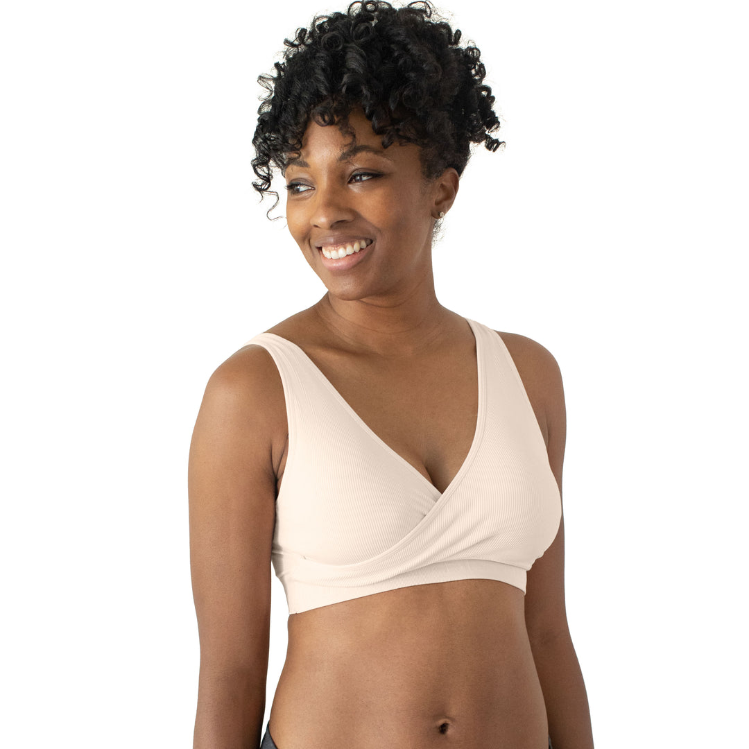 Sublime® Adjustable Crossover Nursing & Lounge Bra | Stone - HoneyBug