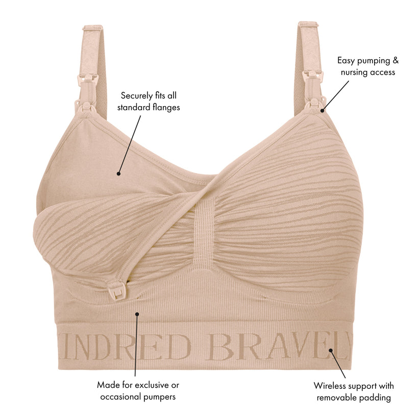 Sublime® Hands-Free Pumping & Nursing Bra | Black - HoneyBug