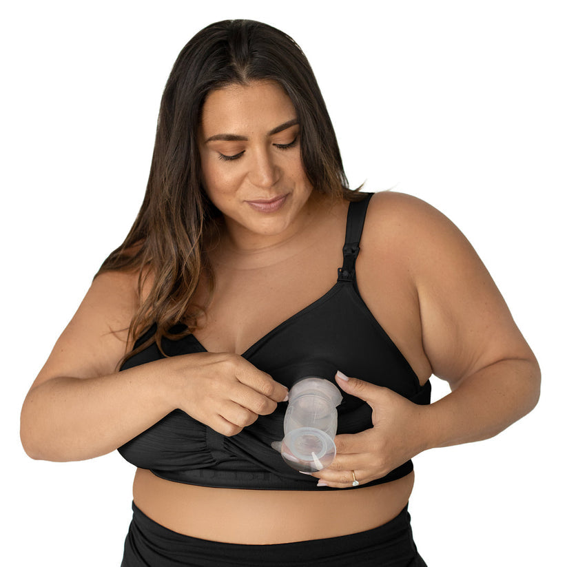 Sublime® Hands-Free Pumping & Nursing Bra | Black - HoneyBug