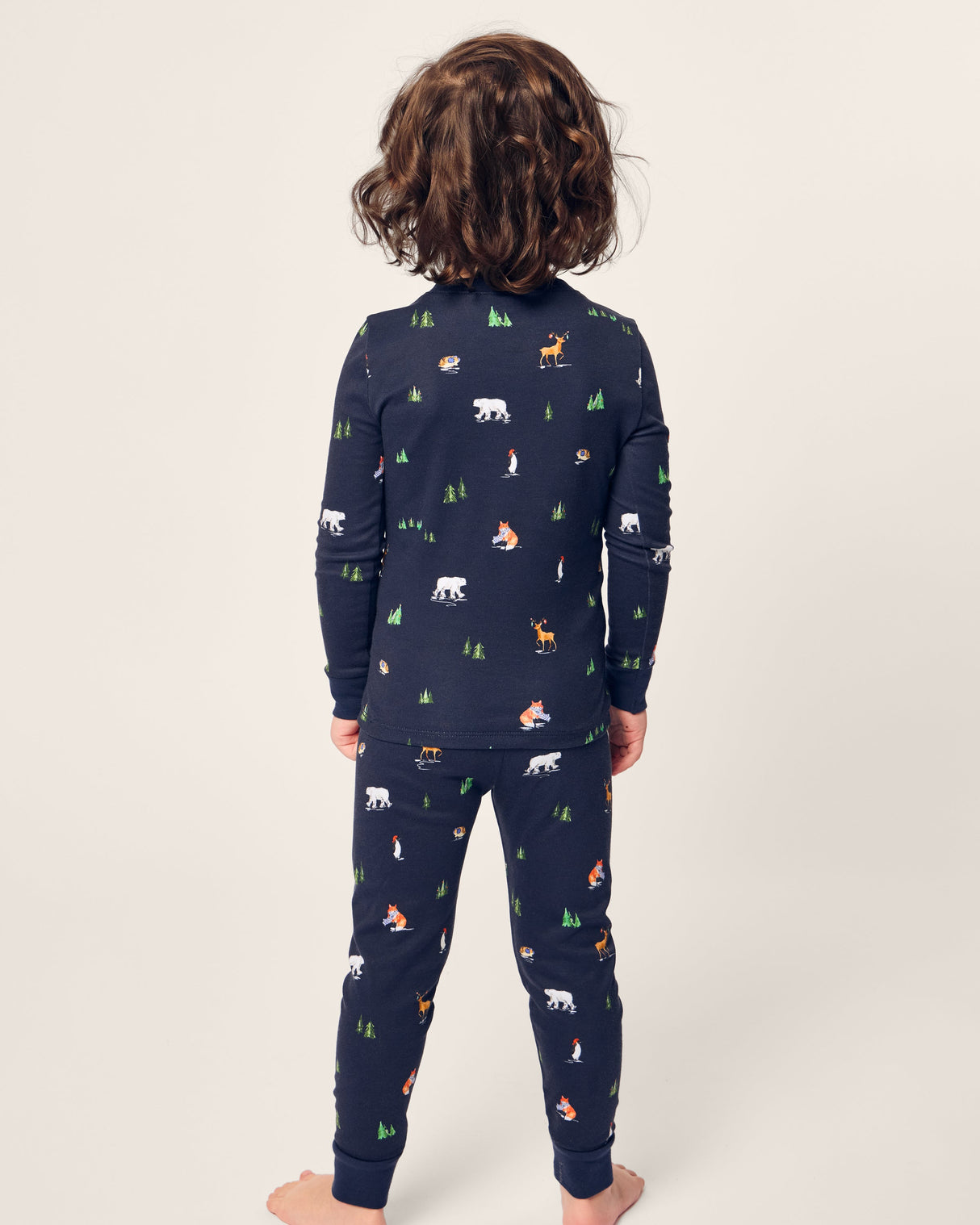 Kid's Pima Snug Fit Pajama Set in Arctic Antics - HoneyBug