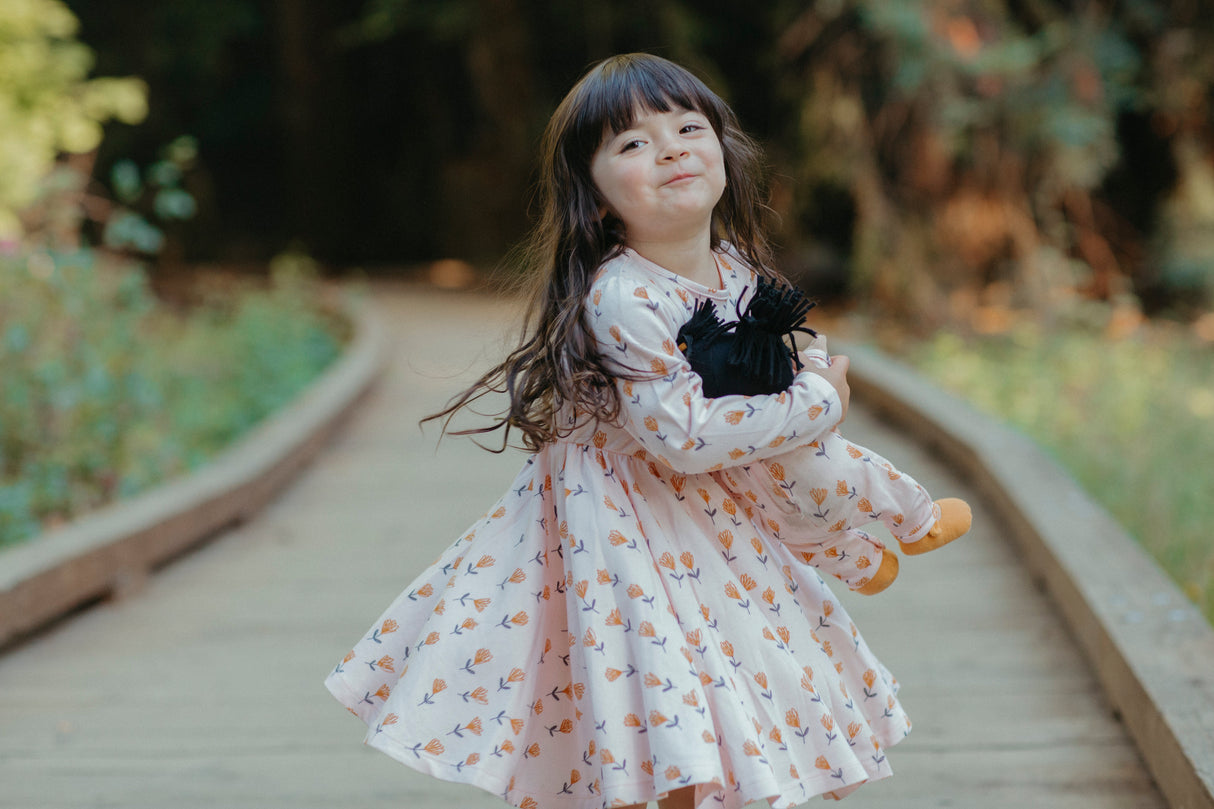 Bamboo Blend L/S Twirly Tee Dress - Wild at Heart