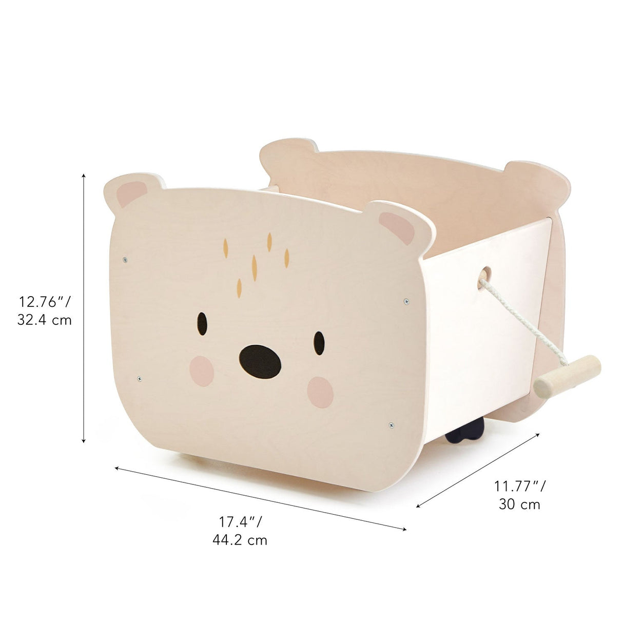 Pull Along Bear Cart - HoneyBug