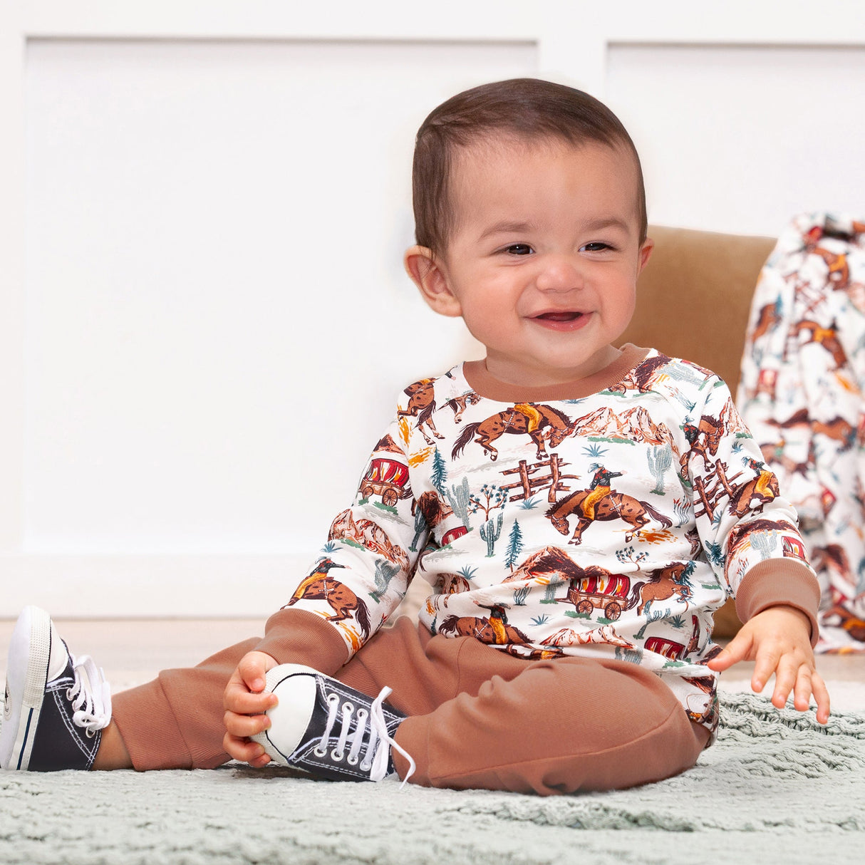 Cowboy Baby Boy Set – Western Spirit Bamboo & Cotton - HoneyBug