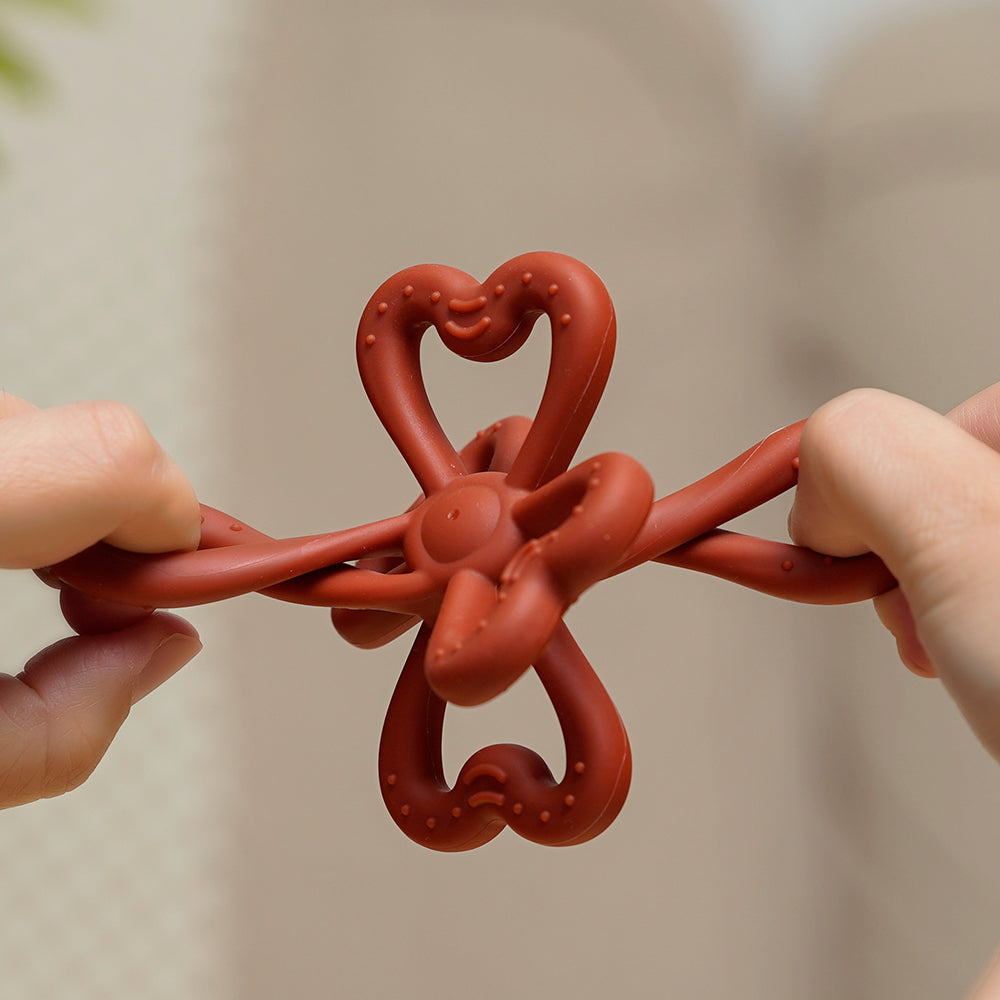 Haakaa Silicone Clover Teether 1 PK - HoneyBug