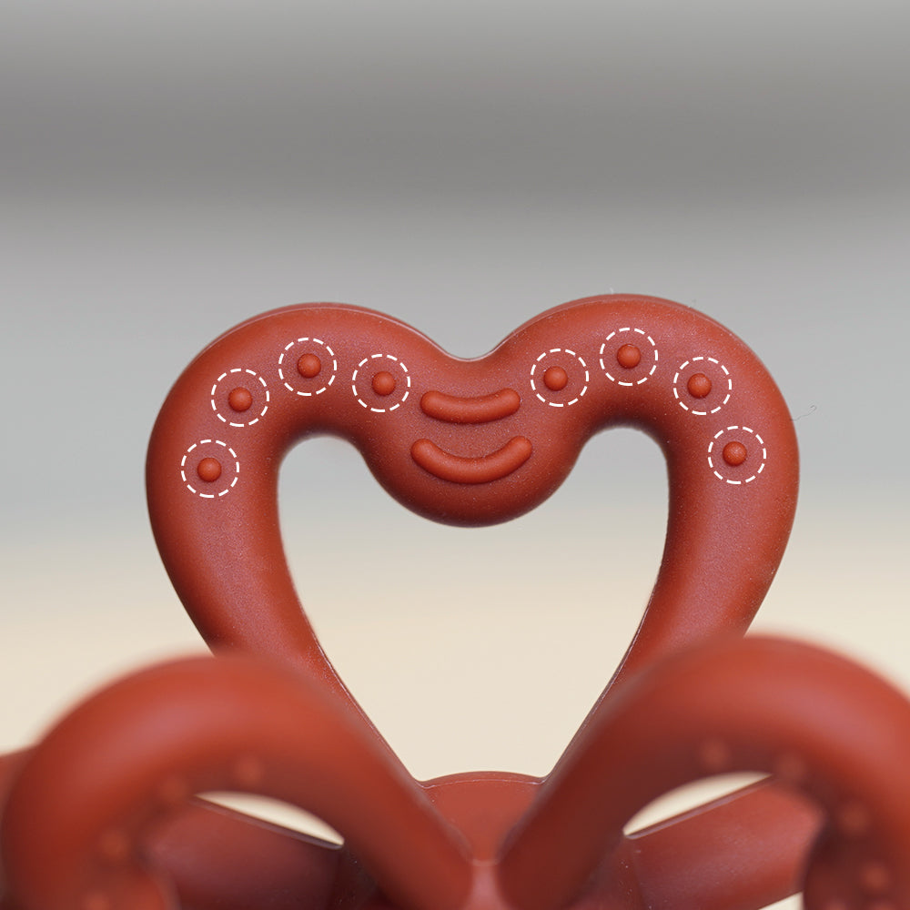 Haakaa Silicone Clover Teether 1 PK - HoneyBug