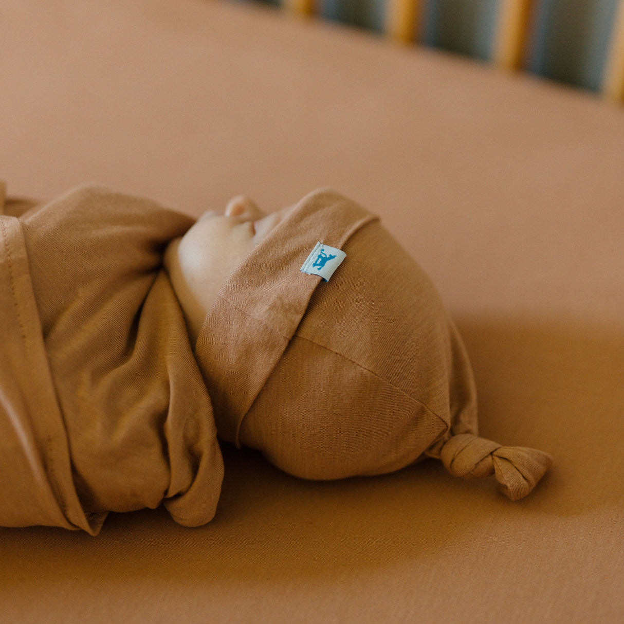 Stretch Knit Crib Sheet - Terracotta - HoneyBug
