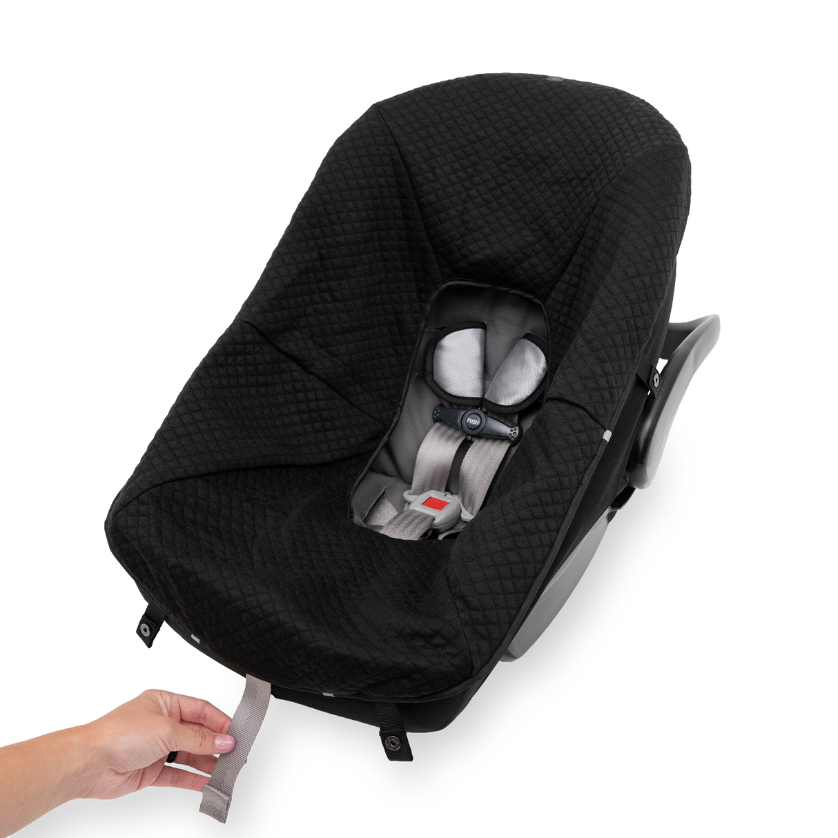 Infant Car Seat Footmuff - Black - HoneyBug