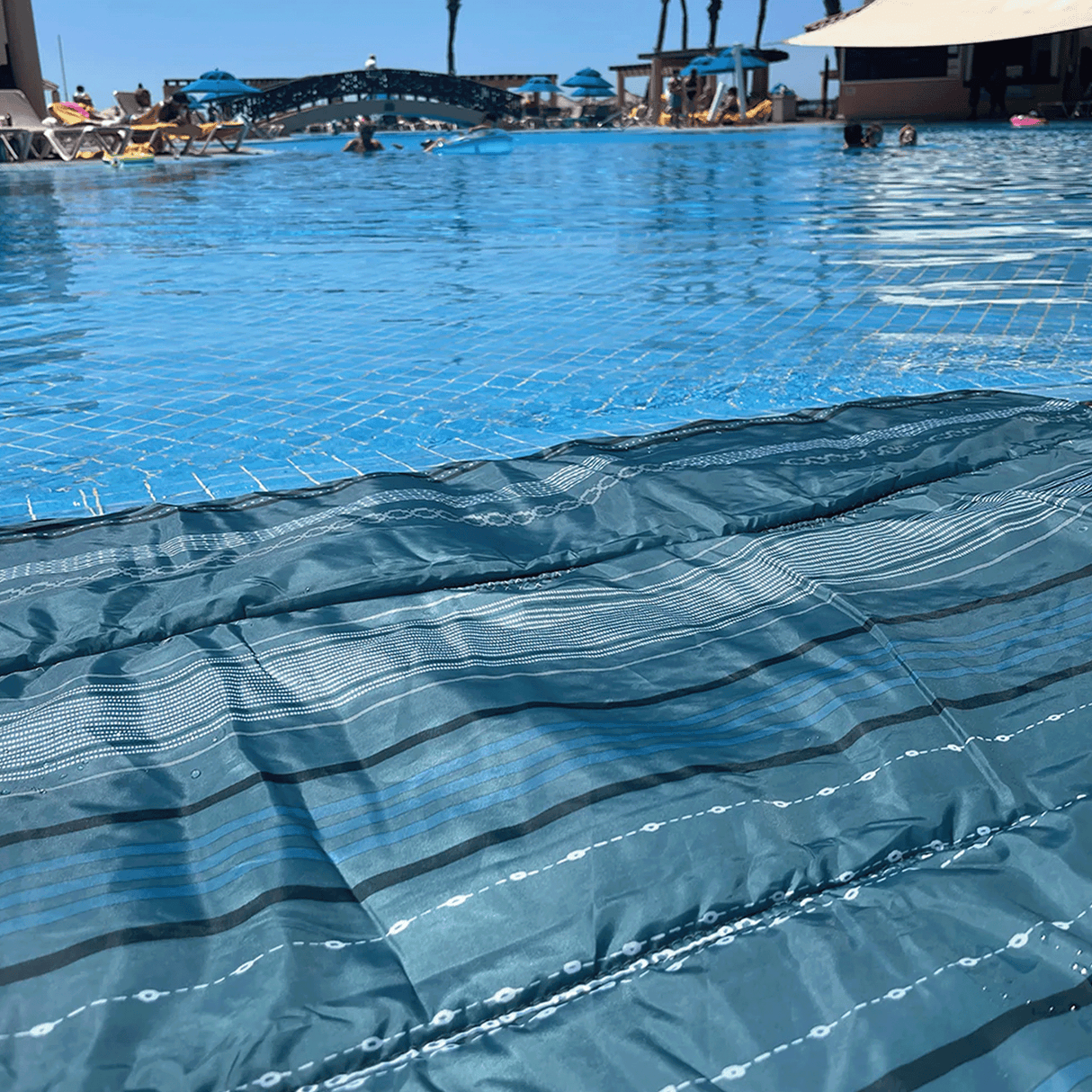 Outdoor Blanket - Shoreline Stripe - HoneyBug