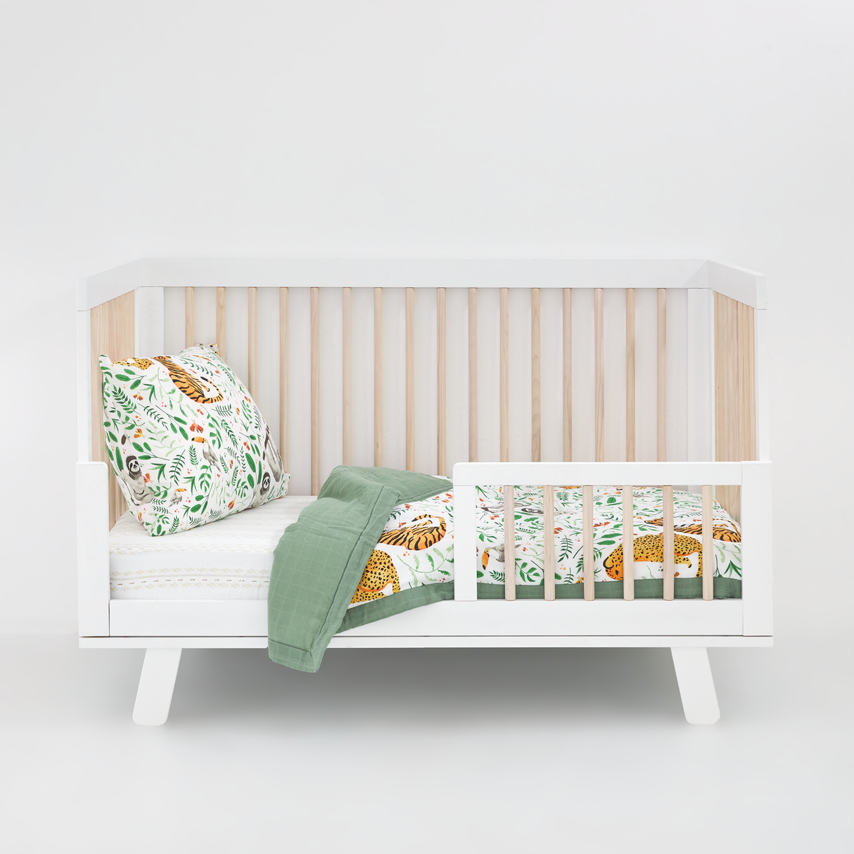 Cotton Muslin Toddler Comforter - Mighty Jungle - HoneyBug