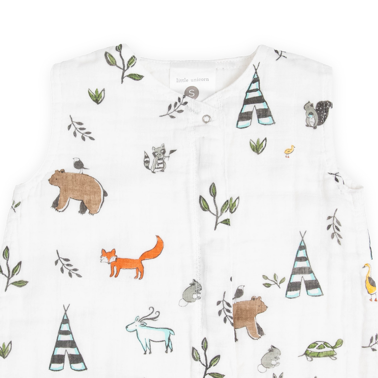 Cotton Muslin Sleep Bag - Forest Friends - HoneyBug
