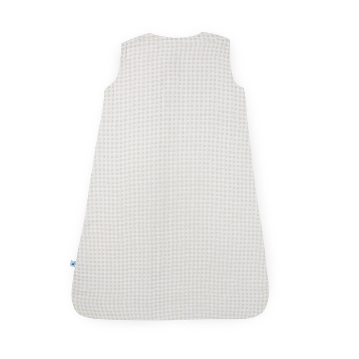 Cotton Muslin Sleep Bag - Tan Gingham - HoneyBug