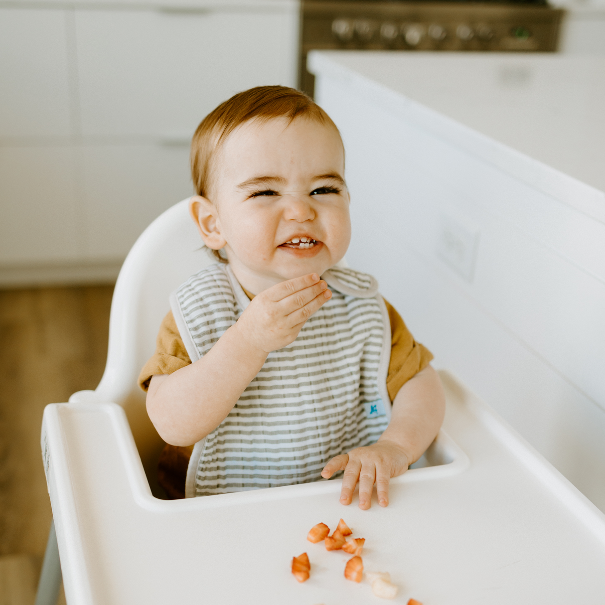 Cotton Muslin Classic Bib 3 Pack - Watercolor Roses - HoneyBug