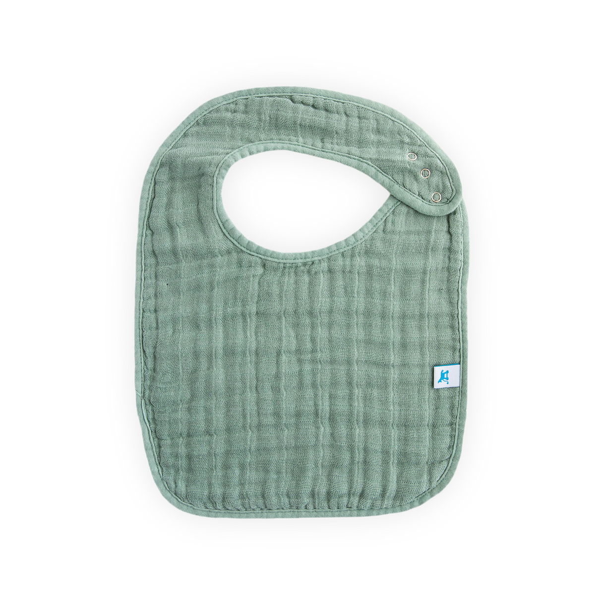 Cotton Muslin Classic Bib 3 Pack - Tropical Leaf - HoneyBug
