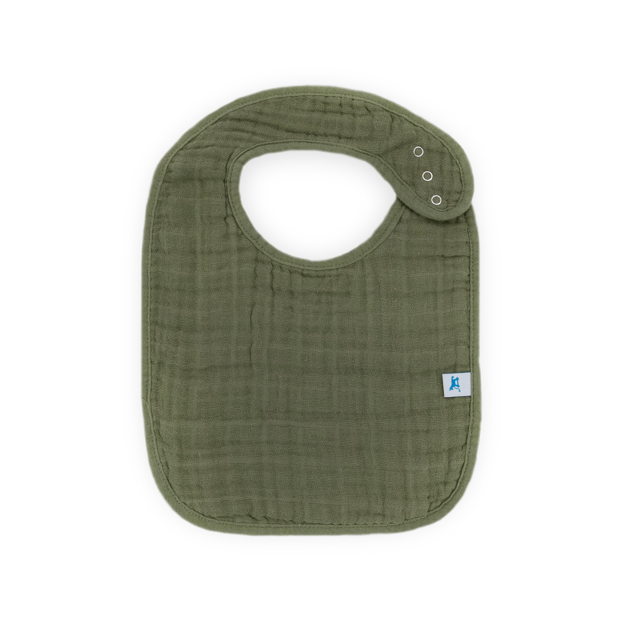 Cotton Muslin Classic Bib 3 Pack - Fern - HoneyBug