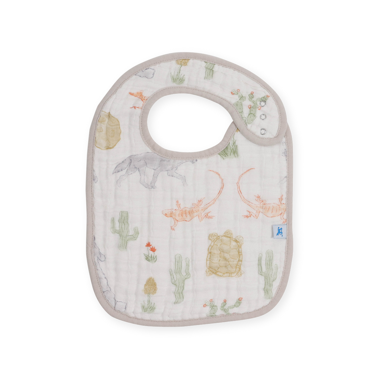 Cotton Muslin Classic Bib 3 Pack - Adobe Checker - HoneyBug