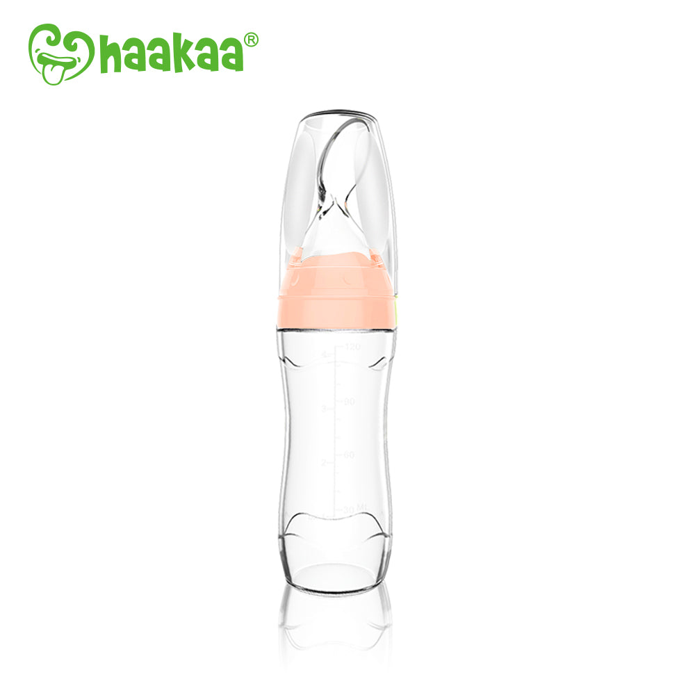 Haakaa Silicone Baby Food Dispensing Spoon with Cap 1 pk - HoneyBug